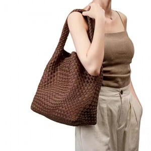 Neoprene  Knit Tote Women Weave Bag