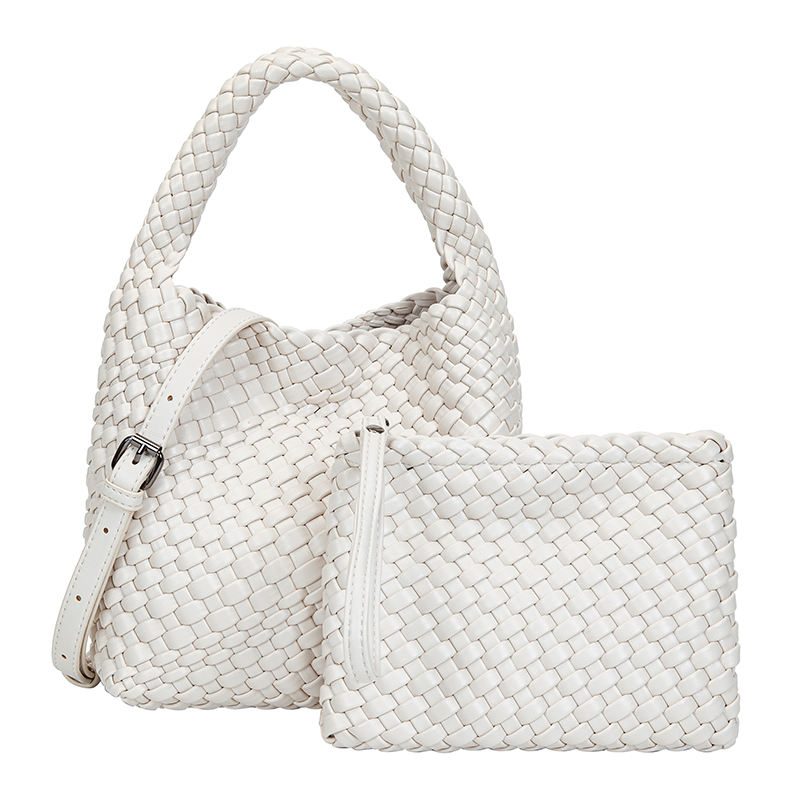Neoprene Luxury Hand Bag White