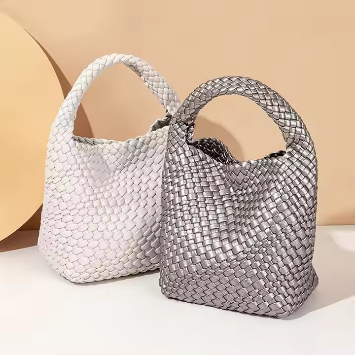Neoprene Luxury Hand Bag White