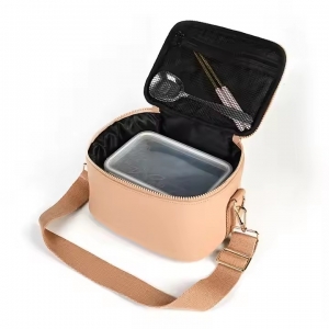 Portable Neoprene Lunch Bag with Shoulder Strap